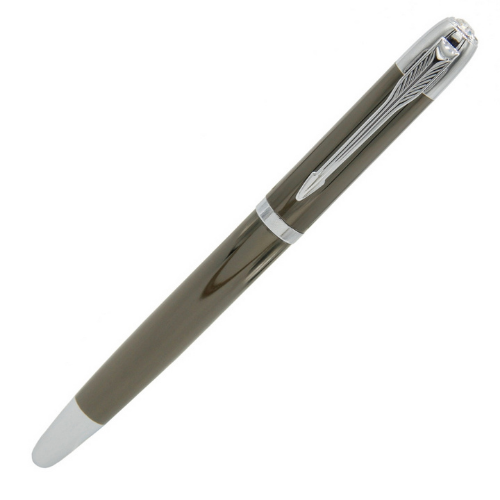 Roller Ball Pen with Silver Clip - For Office, College, Personal Use