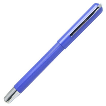 Royal Blue Color Roller Ball Pen with Silver Clip - For Office, College, Personal Use