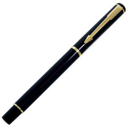 Executive Black Color Roller Ball Pen with Golden Clip - For Office, College, Personal Use 1