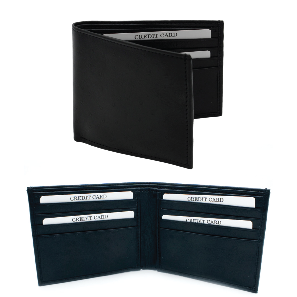 Black Leather Gents Wallet - For Employee, Corporate, Client or Dealer Gifting, Promotional Freebie, Return Gift JA2