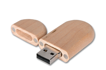 Personalized Wooden Oval Shape USB Pendrive for Promotions, Giveaway, Corporate, and Personal Gifting HKCSW707