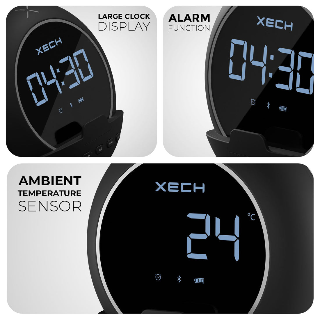 Personalized Wireless Bluetooth Speaker, Digital Clock, and Alarm - For Corporate Gifting, Office Gift Item, Return Gift, Event Gifts, Promotions