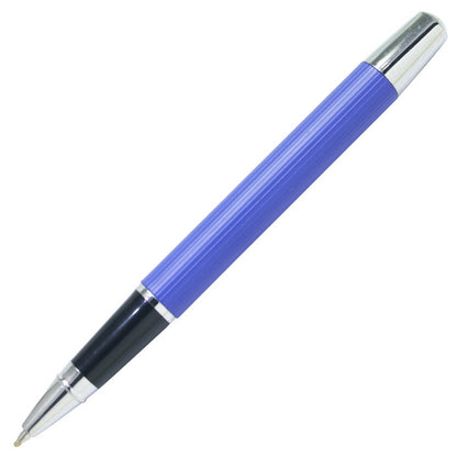 Royal Blue Color Roller Ball Pen with Silver Clip - For Office, College, Personal Use
