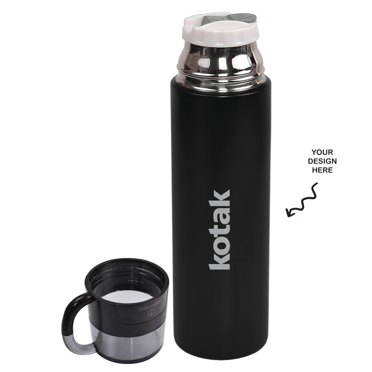 Personalized Engraved Hot and Cold Sports Bottle Cloud - For Return Gift, Corporate Gifting, Office or Personal Use