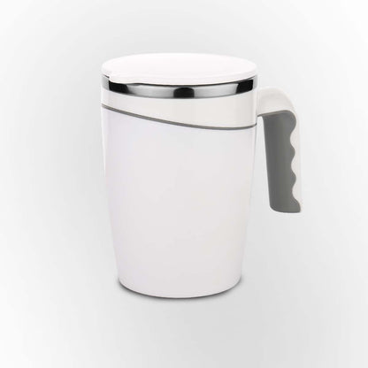 Personalized White 470ml Spill Free Suction SS Mug - For Corporate, Client or Dealer Gifting, Promotional Freebie BGH168
