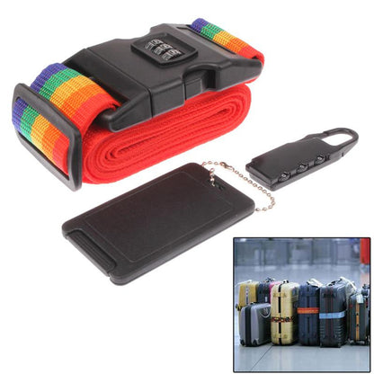 Multipurpose Travel Security Kit Resettable Combination Padlock Set Locks with Belt Strap and ID Tag - Gifts for Travelers, Travel Companies Gift Item, Personal or Corporate Gifting