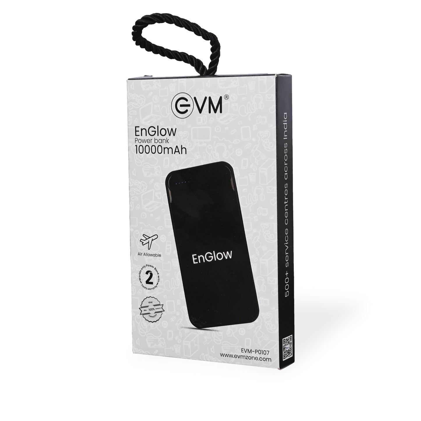 Personalized 10000mAh Logo Glow Power Bank - For Corporate Gifting, Event Gifting, Freebies, Promotions - HKEnglow
