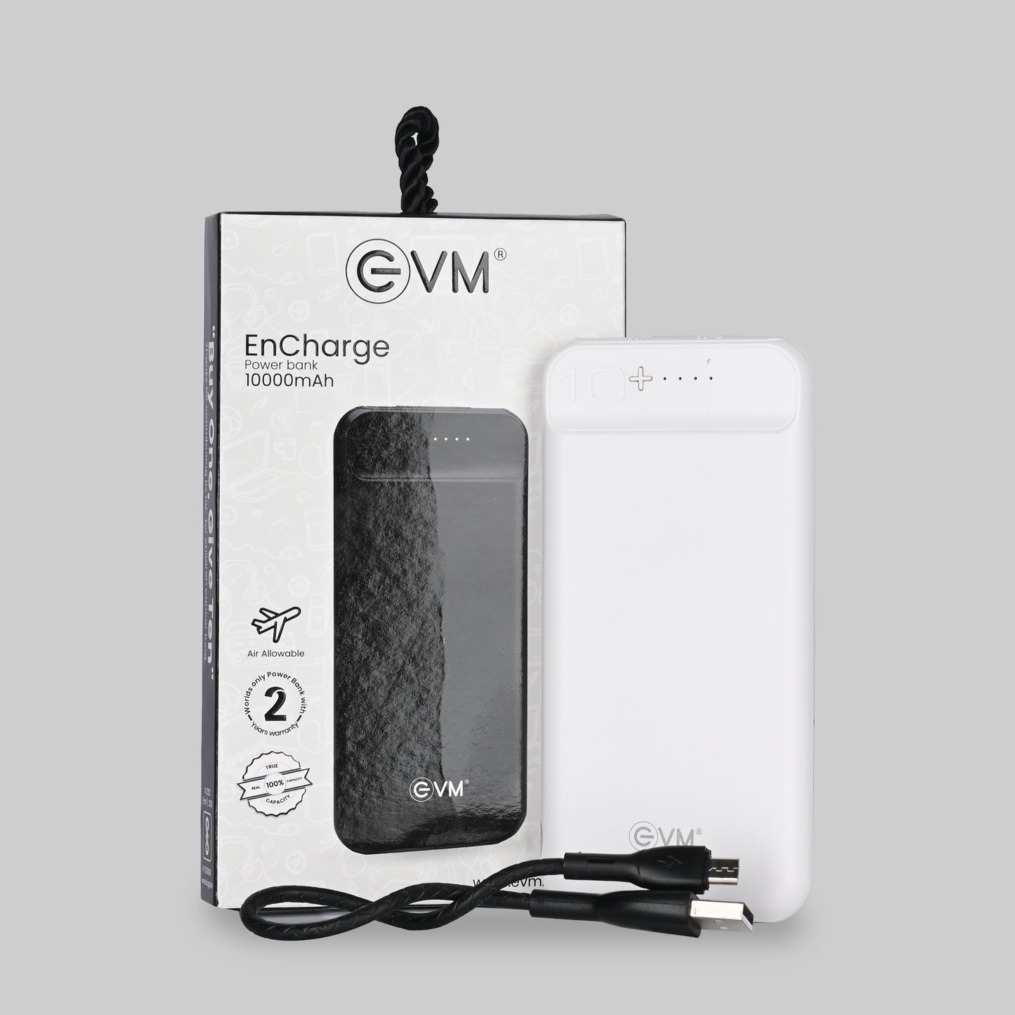 Personalized 10000mAh Power Bank - For Corporate Gifting, Event Gifting, Freebies, Promotions - EnCharge P0109