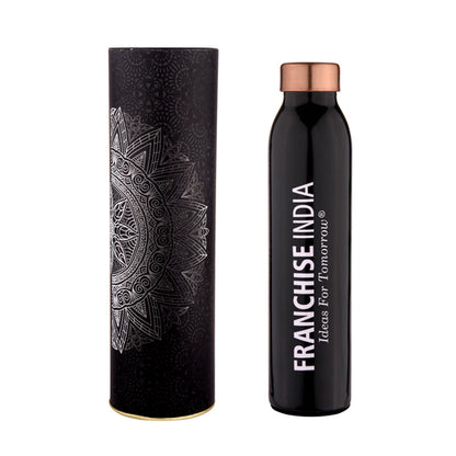 Personalized 360 Degree Copper Bottle with Customized Packaging - 500ml - For Corporate Gifting, Return Gift, Employee Customers or Stakeholder Gifting