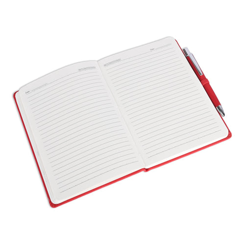 2 in 1 Red Pen and Notebook Combo - For Employee Joining Kit, Corporate, Client or Dealer Gifting HK2903