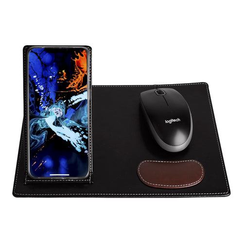 Black 5in1 Bottle, Mouse Pad, Pen, Pen drive and Diary Combo Gift Set - For Employee Joining Kit, Corporate, Client or Dealer Gifting HK37520