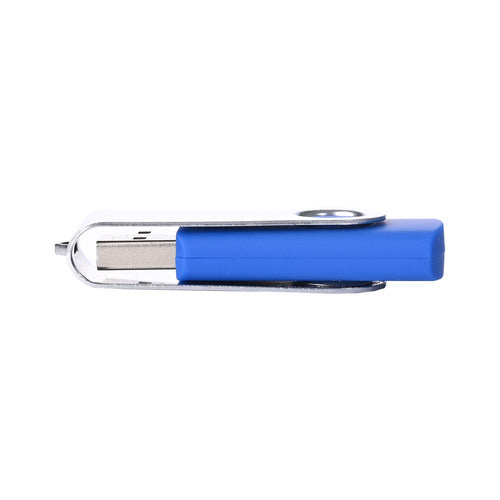Personalized Blue Swivel USB Pendrive for Promotions, Giveaway, Corporate, and Personal Gifting HKCSS501