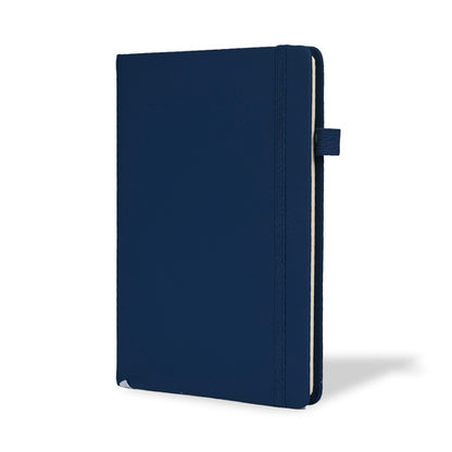 Personalized Logo Printed A5 Classic Blue Corporate Diary - Notebook with Italian PU Cover - For Office Use, Personal Use, or Corporate Gifting HK03