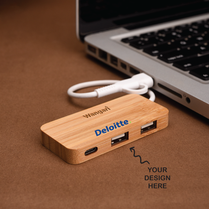 Personalized Multi-Charging USB Hub - for Promotions, Giveaway, Event Freebies, Corporate, and Personal Gifting HKWAH9001