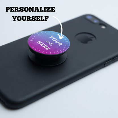 Black Personalized Pop Socket - For Corporate Gifting, Event Freebies, Promotions, College or Company Events