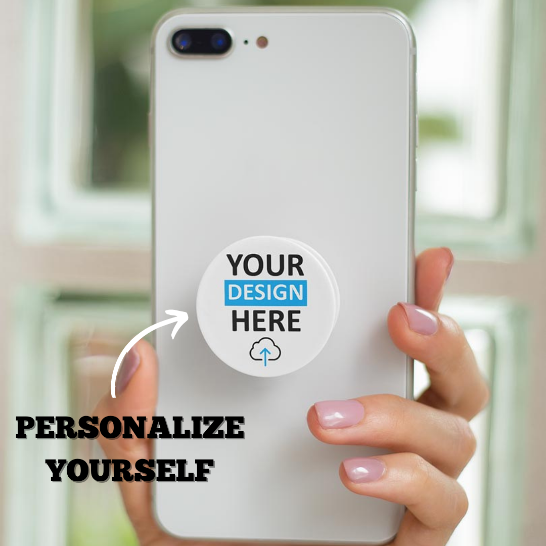 White Personalized Pop Socket The Gifting Marketplace